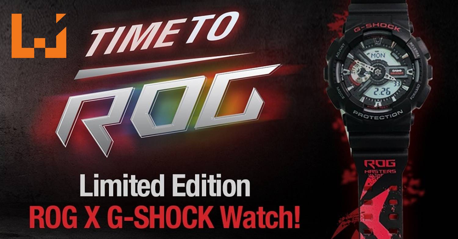 购买rog笔电就有机会获得超帅气的rog X G Shock手表 送完为止动作要快 Wanuxi