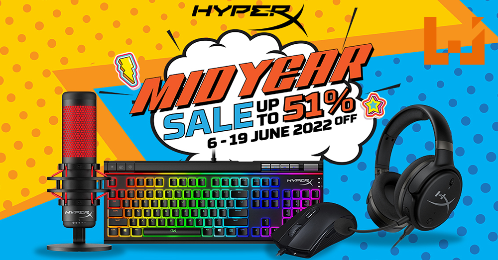 Hyperx Retail HyperX开启年中促销活动!旗下30款电竞产品迎来高达51%的折扣! - Wanuxi